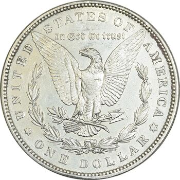 سکه یک دلار 1884 مورگان - AU58 - آمریکا
