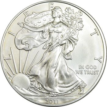مدال یادبود 1 دلار 2011 عقاب - PF65 - آمریکا