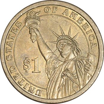 سکه یک دلار 2007P ریاست جمهوری جرج واشنگتن - AU58 - آمریکا