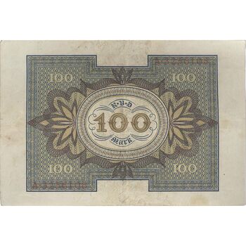 اسکناس 100 مارک 1920 جمهوری وایمار - تک - EF - آلمان