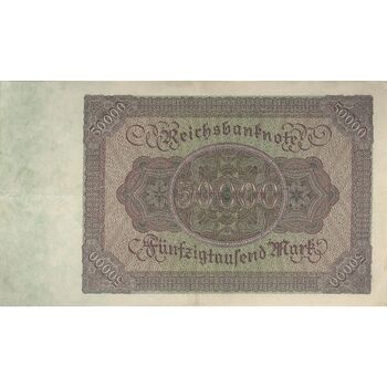 اسکناس 50000 مارک 1922 جمهوری وایمار - تک - EF - آلمان