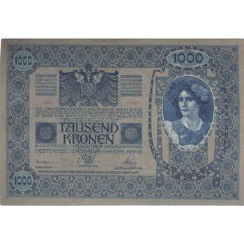 اسکناس 1000 کرون بدون تاریخ (1919) جمهوری آلمان-اتریش - تک - EF - اتریش