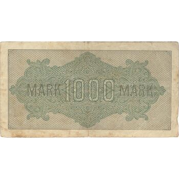 اسکناس 1000 مارک 1922 جمهوری وایمار - تک - F - آلمان