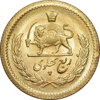 سکه طلا ربع پهلوی 1349 - MS64 - محمد رضا شاه