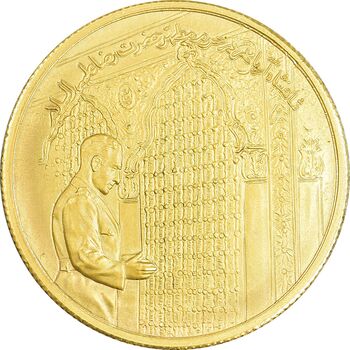 مدال برنز سایز 8 گرمی شاه در حرم 1349 - نمونه - PF58 - محمد رضا شاه