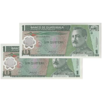 اسکناس 1 گواتزال 2008 جمهوری - جفت - UNC66 - گواتمالا