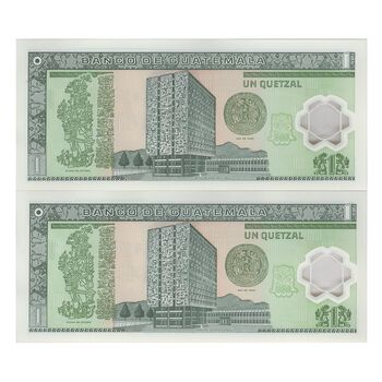 اسکناس 1 گواتزال 2008 جمهوری - جفت - UNC66 - گواتمالا