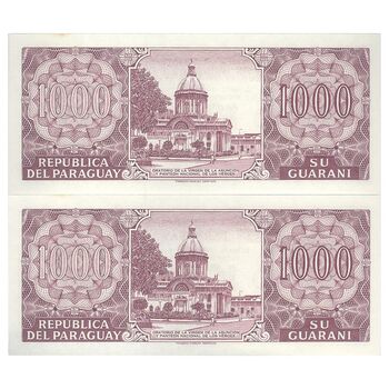 اسکناس 1000 گوارانی 2002 جمهوری - جفت - UNC65 - پاراگوئه