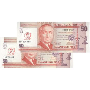 اسکناس 50 پزو 2013 جمهوری - جفت - UNC65 - فیلیپین
