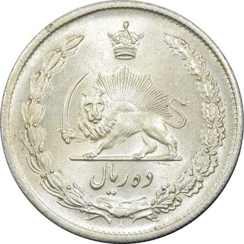 سکه 10 ریال 1323 - MS64 - محمد رضا شاه