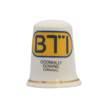 انگشتانه چینی قدیمی طرح BTI - کد 007036