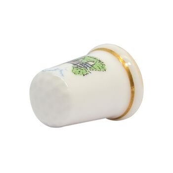 انگشتانه چینی قدیمی طرح اقامتگاه سلطنتی - کد 007043