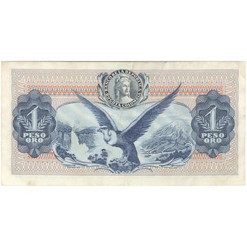 اسکناس 1 اورو پزو 1967 جمهوری - تک - EF - کلمبیا