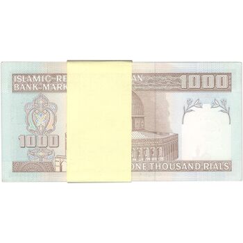 بسته اسکناس 1000 ریال (حسینی - شیبانی) - UNC - جمهوری اسلامی