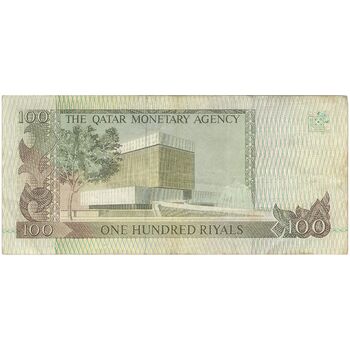 اسکناس 100 ریال بدون تاریخ (1980-1989) حمد بن خلیفه آل ثانی - تک - UNC63 - قطر