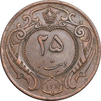 سکه 25 دینار 1314 مس - AU50 - رضا شاه