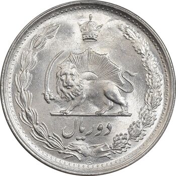 سکه 2 ریال 1344 - MS65 - محمد رضا شاه