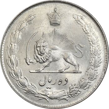 سکه 10 ریال 1343 - ضخیم - MS64 - محمد رضا شاه