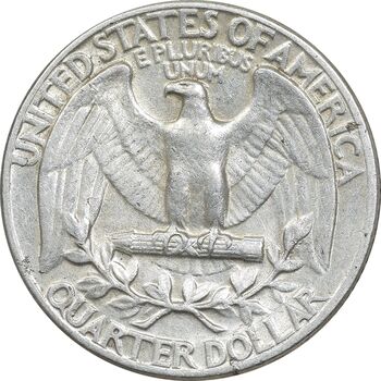 سکه کوارتر دلار 1964 واشنگتن - EF45 - آمریکا