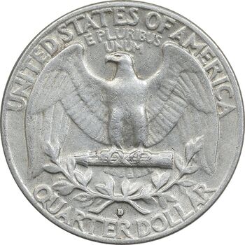 سکه کوارتر دلار 1964D واشنگتن - EF40 - آمریکا