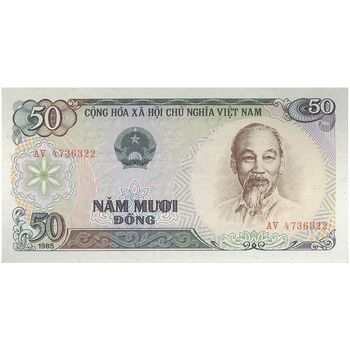 اسکناس 50 دانگ 1985 جمهوری سوسیالیستی - تک - UNC64 - ویتنام