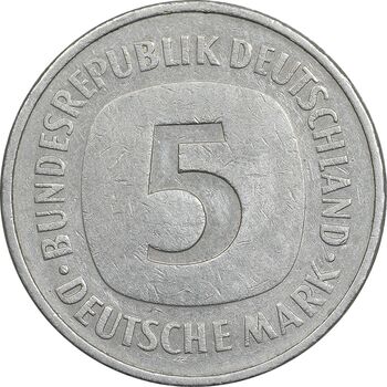 سکه 5 مارک 1975G جمهوری فدرال - EF45 - آلمان