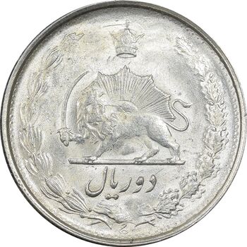 سکه 2 ریال 1323 - MS63 - محمد رضا شاه