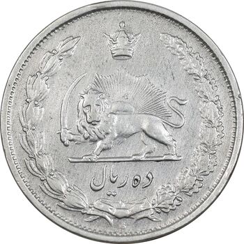 سکه 10 ریال 1323 - EF40 - محمد رضا شاه