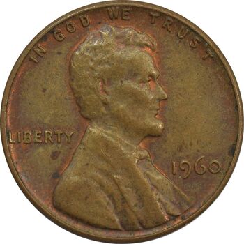 سکه 1 سنت 1960 لینکلن - AU - آمریکا