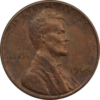 سکه 1 سنت 1964 لینکلن - AU - آمریکا