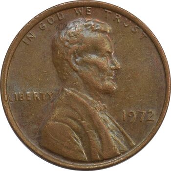 سکه 1 سنت 1972 لینکلن - EF - آمریکا