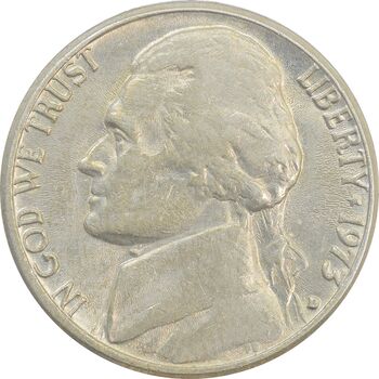 سکه 5 سنت 1973D جفرسون - EF45 - آمریکا