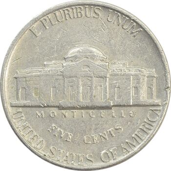 سکه 5 سنت 1980 جفرسون - EF40 - آمریکا