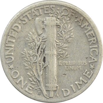 سکه 1 دایم 1929S مرکوری - VF35 - آمریکا