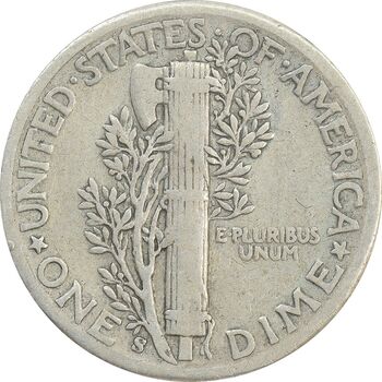 سکه 1 دایم 1944S مرکوری - VF25 - آمریکا