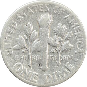 سکه 1 دایم 1947D روزولت - VF30 - آمریکا