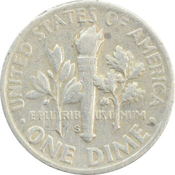 سکه 1 دایم 1947S روزولت - VF30 - آمریکا