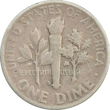 سکه 1 دایم 1948S روزولت - VF35 - آمریکا