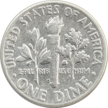 سکه 1 دایم 1958D روزولت - VF35 - آمریکا