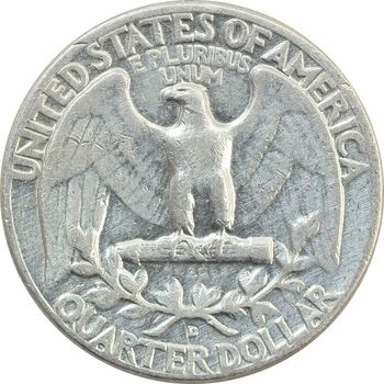 سکه کوارتر دلار 1957D واشنگتن - VF30 - آمریکا