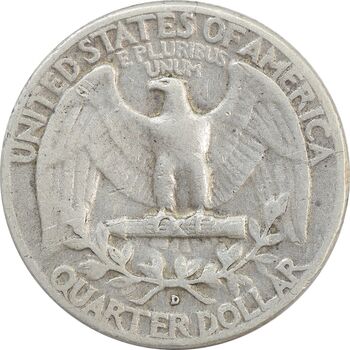 سکه کوارتر دلار 1960D واشنگتن - VF30 - آمریکا