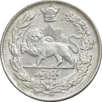 سکه 1000 دینار 1307 تصویری - MS63 - رضا شاه