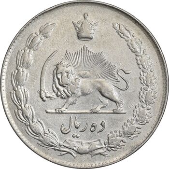سکه 10 ریال 1343 - ضخیم - EF40 - محمد رضا شاه