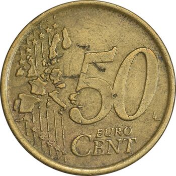 سکه 50 یورو سنت 2002 جمهوری - EF45 - ایتالیا
