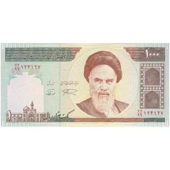 اسکناس 1000 ریال (نمازی - نوربخش) جایگزین - تک - UNC64 - جمهوری اسلامی