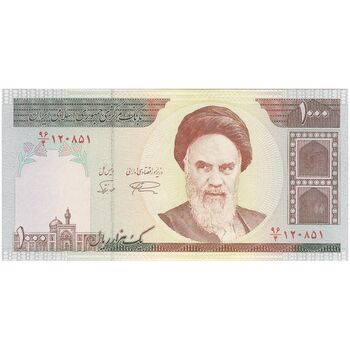 اسکناس 1000 ریال (نمازی - نوربخش) - تک - UNC64 - جمهوری اسلامی