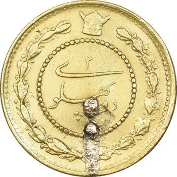 سکه طلا دو پهلوی تصویری 1306 - EF - رضا شاه