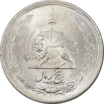 سکه 5 ریال 1323 - MS63 - محمد رضا شاه