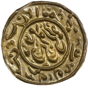 سکه پولکی برنز امام رضا (ع) - AU - قاجار