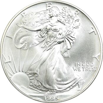 مدال یادبود 1 دلار 1995 عقاب - PF64 - آمریکا